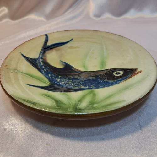 Piatto decorativo con - , pesce