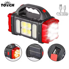 Torcia Lampada Lavoro Campeggio Ricaricabile USB Portatile Potente Emergenza