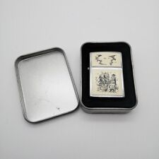 Zippo “Scrimshaw Ship” Originale Aprile (D) 1991 (VII) Made in U.S.A.