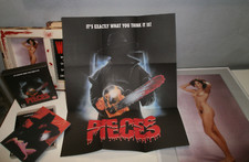 Pieces 1982 Arrow Limited Edition Blu-Ray Poster Jigsaw and box replica horror