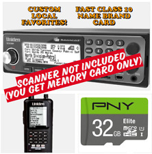 Scheda di memoria Uniden Bearcat BCD436HP o BCD536HP PROGRAMMATA VELOCE 32GB per scanner