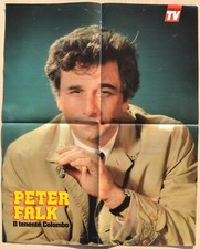Poster Peter Falk Tenente Colombo vintage ani 80 1984 41x51 da collezione