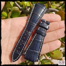 Cinturino in Alligatore Blu