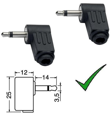 2pz spina jack - jack, 3,5mm