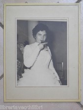 Vecchia foto di SPOSA CHE BRINDA AL MATRIMONIO Calice Abito da Nozze vestito nel