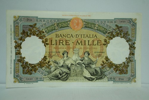 Banconota 1000 lire - 1000, banca