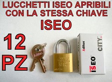 12 LUCCHETTI ISEO APRIBILI CON