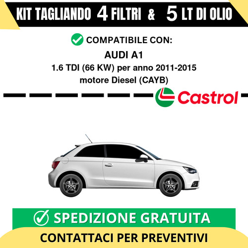 Tagliando per audi - a1, 1.6