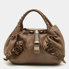 Fendi Spy Hobo in pelle beige