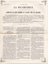 La ricamatrice. Giornale di