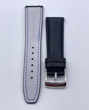 Baume & Mercier Clifton cinturino strap orologio pelle nero BLQK  22mm + fibbia