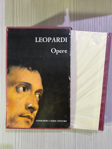 Libro giacomo leopardi opere - leopardi,