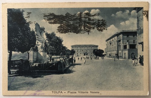 Cartolina tolfa piazza - cartolina,