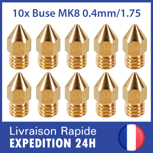 10x buse mk8 75 nozzle - mk8, 0.4
