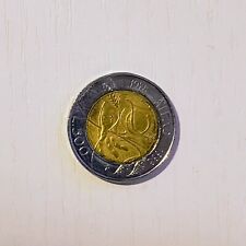 MONETA REPUBBLICA ITALIANA 500 LIRE BIMETALLICA IFAD 1978-1998