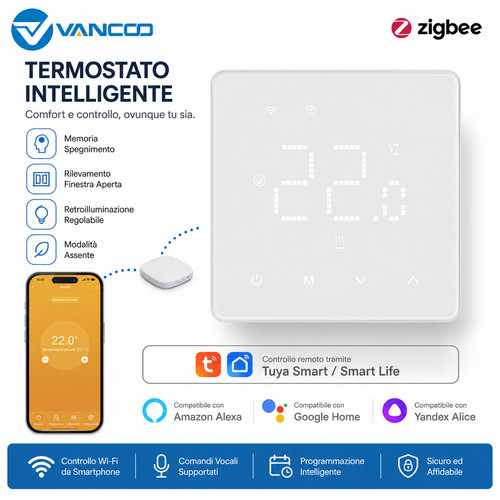 Termostato zigbee tuya smart - zigbee,