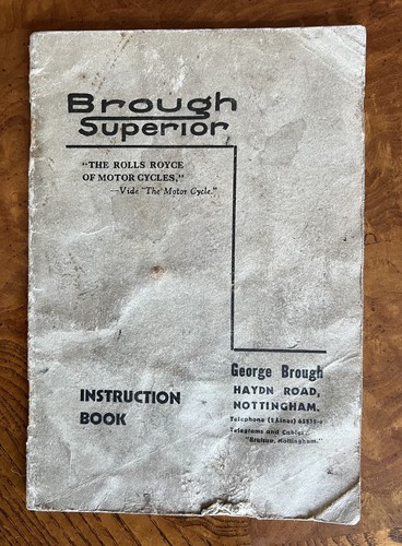 Brough superior motor cycle - motor,