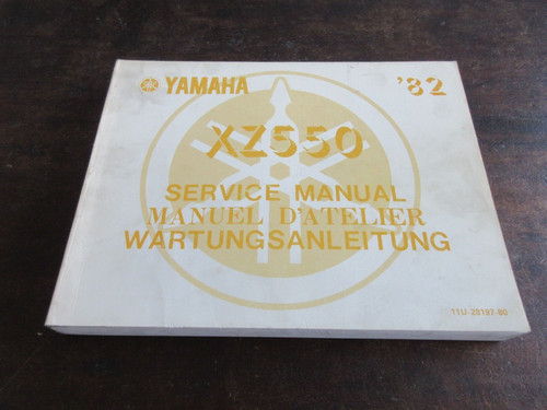 Yamaha xz550 1982 - xz550, service