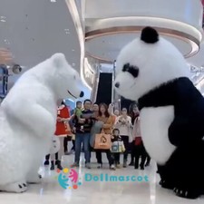 Costume mascotte orso polare