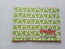 Italjet 320 T3 Trial 1981 manuale uso manutenzione originale owner's manual