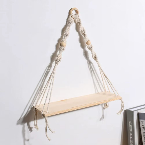 Mensola sospesa boho macramè - sospesa,