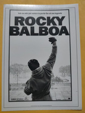 ROCKY BALBOA - CARTOLINA MINI LOCANDINA CIAK 2006 COLLEZIONE CINEMA
