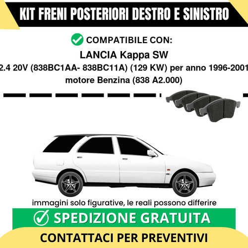 Pastiglie freno posteriori - pastiglie,