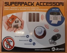JEIKO JKAL300 SIRENA, SENSORI E TELECOMANDO SENZA FILI COMPLEMENTARI AL SISTEMA 