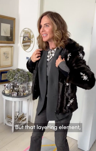 Zara trinny cappotto pelliccia - zara,