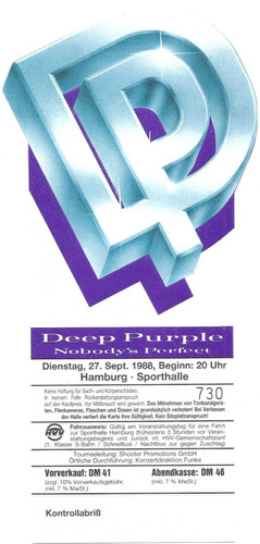 Deep purple concert 1988 - deep, in