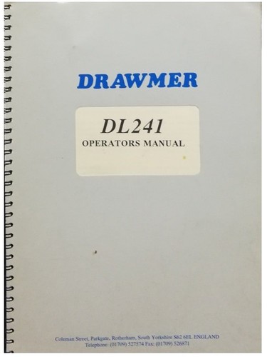Drawmer dl241 manuale - drawmer,