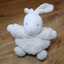 KALOO FRANCE Avorio Coniglietto Coniglio Peluche Morbido Giocattolo Bianco Forma Rotonda Lapin 