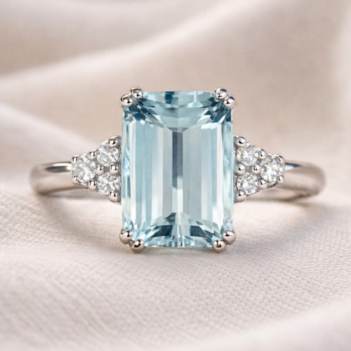 Anello acquamarina - anello,