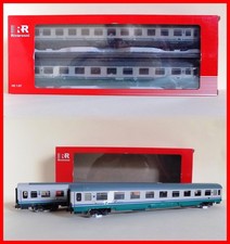 RIVAROSSI HO HR4286 FS SET DUE CARROZZE UIC-Z1 LIVREA XMPR 2a CLASSE NEW OVP!!