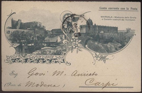Cartolina marsala madonna - marsala,