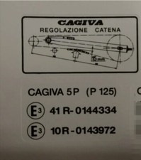 Adesivi Cagiva freccia c10 forcellone e tensione catena