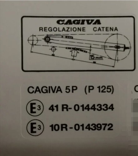 Adesivi cagiva freccia - adesivi, c10