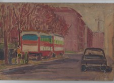 QUADRO DIPINTO AD OLIO TORINO