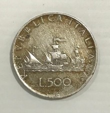 500 LIRE ARGENTO CARAVELLE