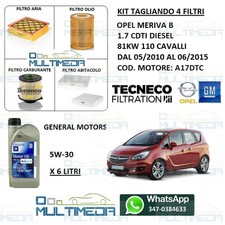 TAGLIANDO 4 FILTRI E 6LT OLIO