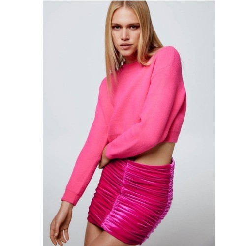 Zara minigonna rosa - minigonna, in