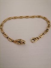 bracciale oro 18 kt testa leone