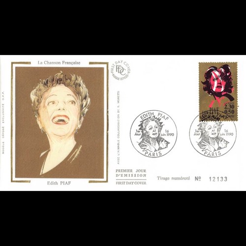 Fdc soie edith piaf - -,