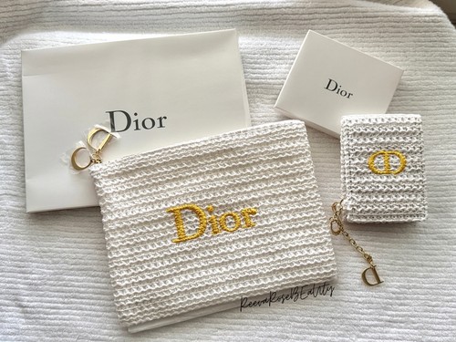 Dior borsa trucco rafia - dior,