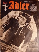 Rivista del Ministero Germanico dell'Aeronautica - Der Adler N. 11 - 1943 It/Ted