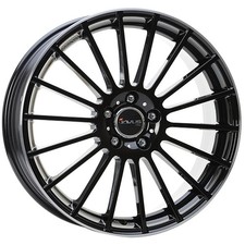 CERCHIO IN LEGA AVUS AC-M03 PER AUDI A1 7.5X18 5X100 BLACK POLISHED LIP LMR