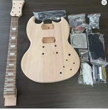 Kit chitarra DIY stile SG corpo manico tastiera palissandro meccaniche elettron