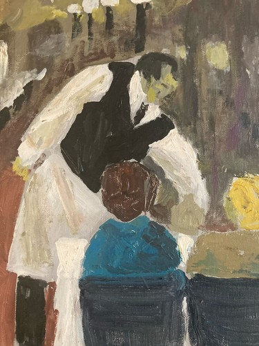 Dipinto pittura olio arte brut - dipinto,