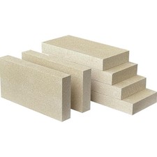 Mattoni Fuoco per Stufa 9x4,5x1,25 Pollici Vermiculite Ricambio Confezione da 6