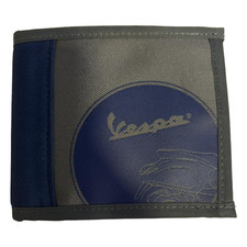 Portafoglio Roller Con Motivo Vespa Grigio Blu
